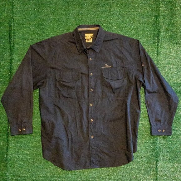 SAF-T-BAK DUCKS UNLIMITED MENS CASUAL SHIRT BUTTON DOWN DOUBLE POCKET SIZE XL - Picture 1 of 7